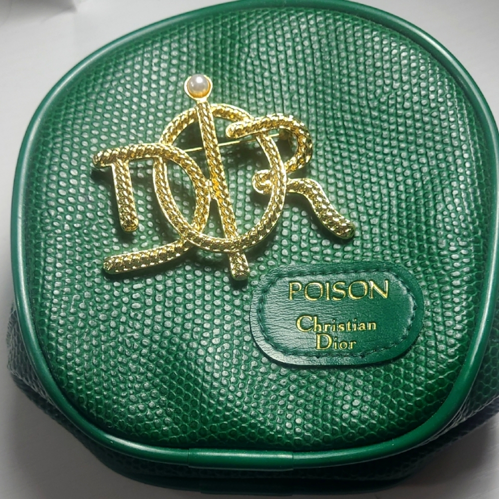 Christian Dior Green Cosmetic Bag